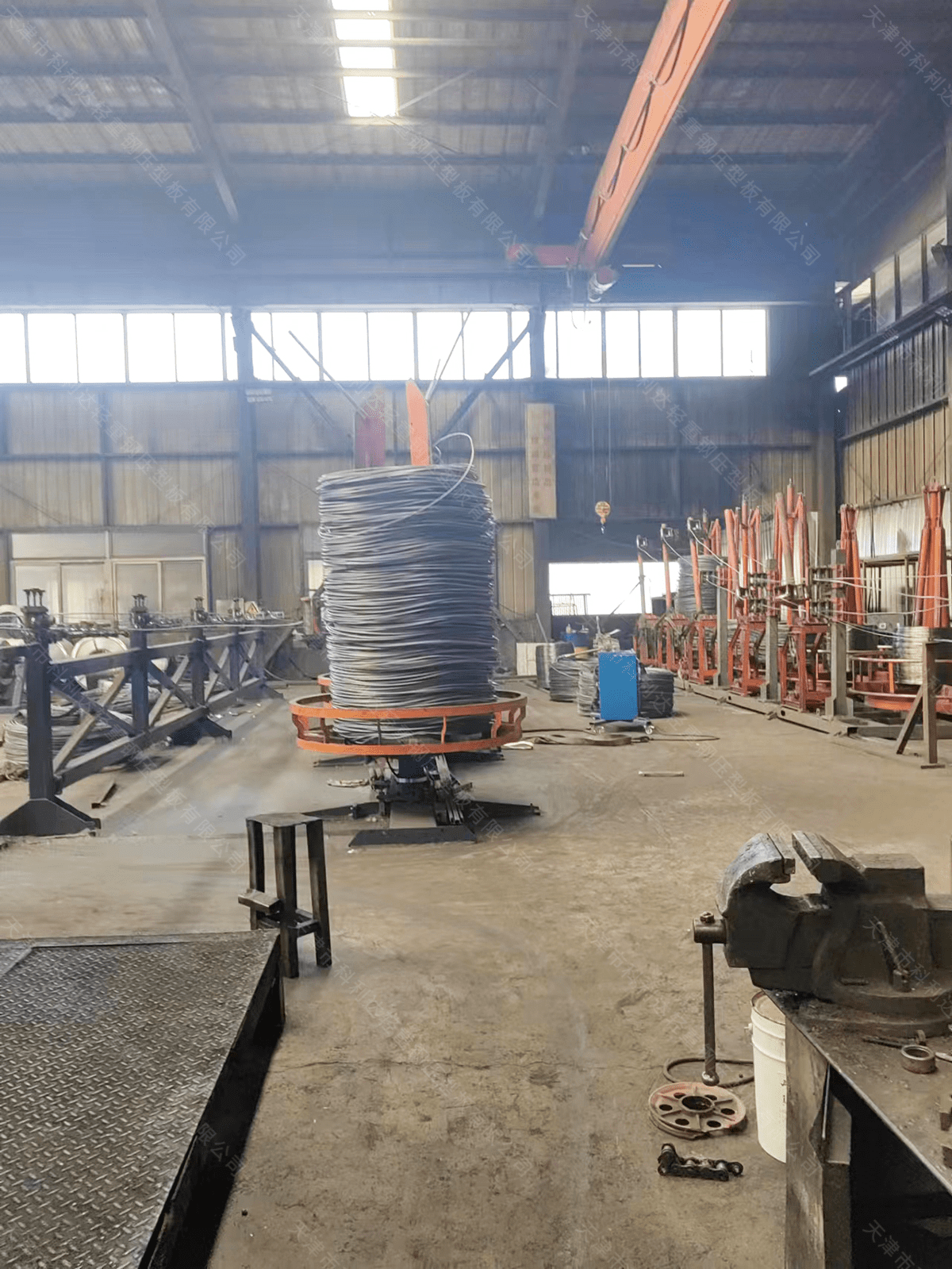 桁架楼承板钢丝配件生产过程